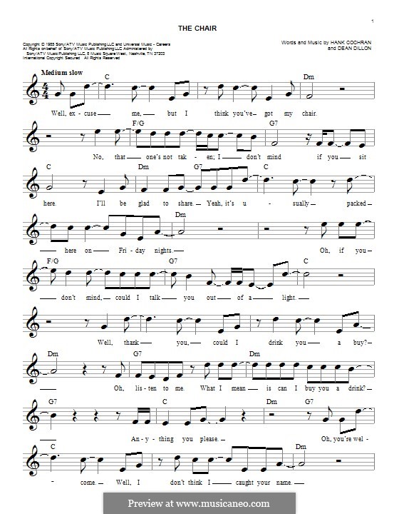 The Chair Strait) by D. Dillon, H. Cochran on MusicaNeo