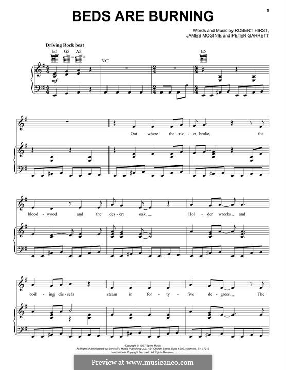 Beds Are Burning Drum Tab at Rodger Malloy blog