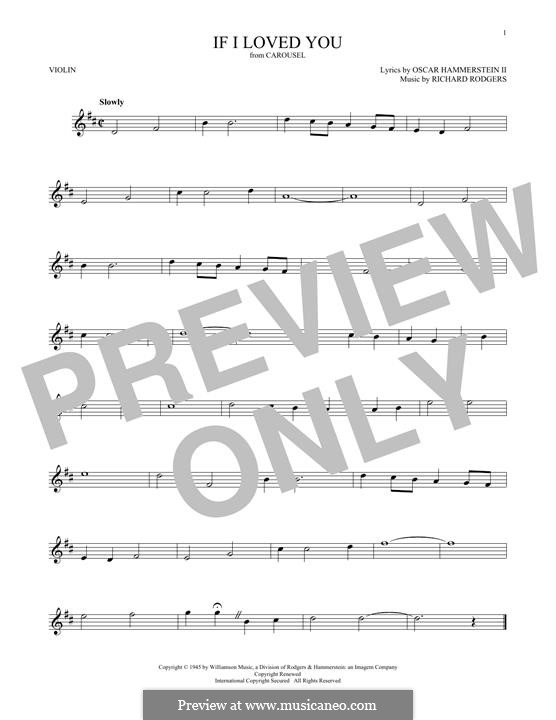 If I Loved You (from Carousel) by R. Rodgers sheet music on MusicaNeo