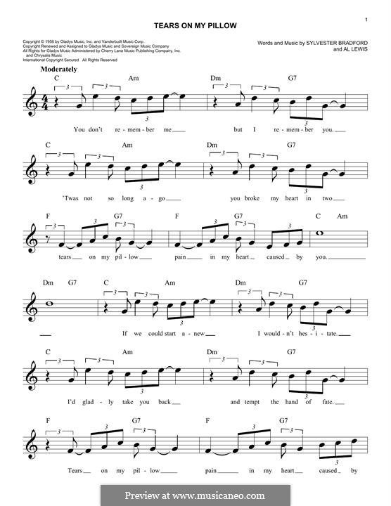 Tears on My Pillow (Little Anthony and The Imperials) by A. Lewis, S