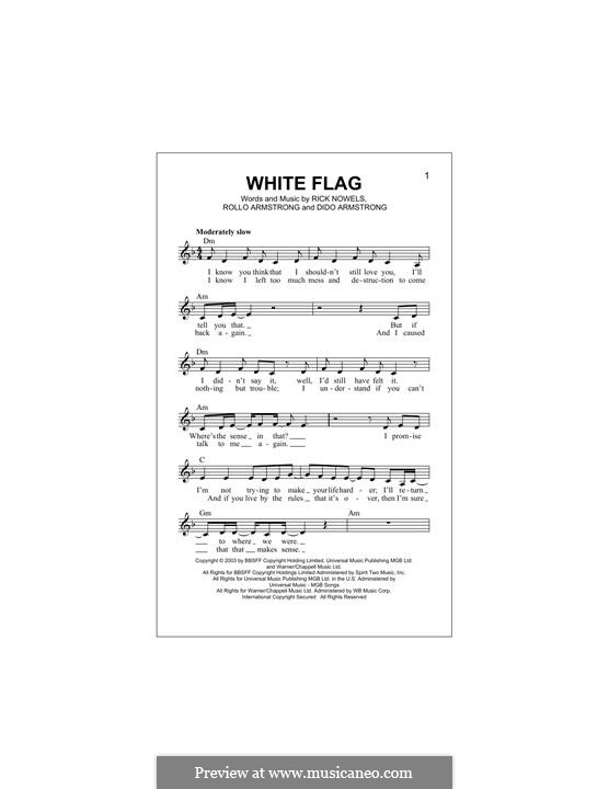 White Flag Ukulele Chords Musical Chords