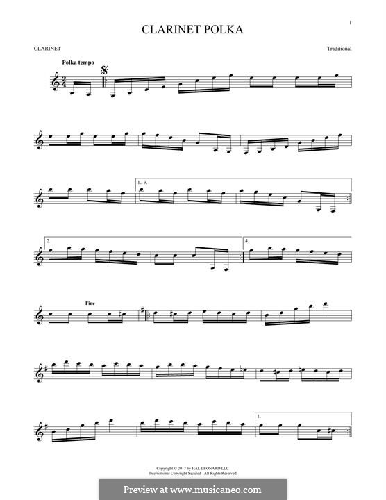 Polka by folklore sheet music on MusicaNeo