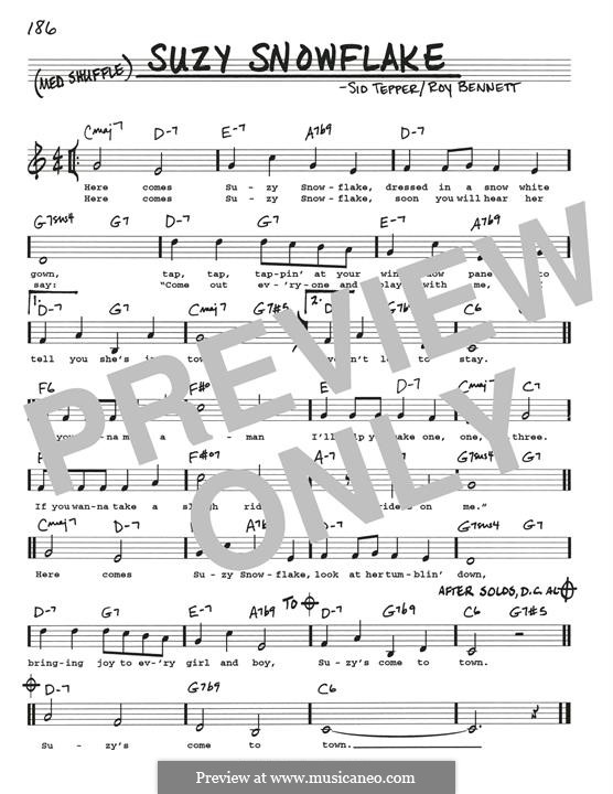 Suzy Snowflake (Rosemary Clooney) by R.C. S. Tepper on MusicaNeo