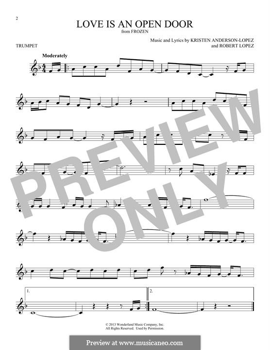 Love Is an Open Door by R. Lopez, K. AndersonLopez on MusicaNeo