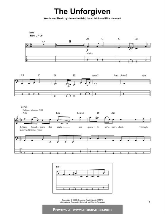 The (Metallica) by J. Hetfield, K. Hammett, L. Ulrich on