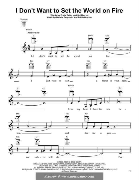 I Don't Want to Set the World on Fire (The Ink Spots) by B. Benjamin, E