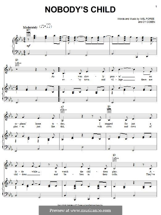 Nobody's Child (The Traveling Wilburys) by C. Coben, M. Foree on MusicaNeo