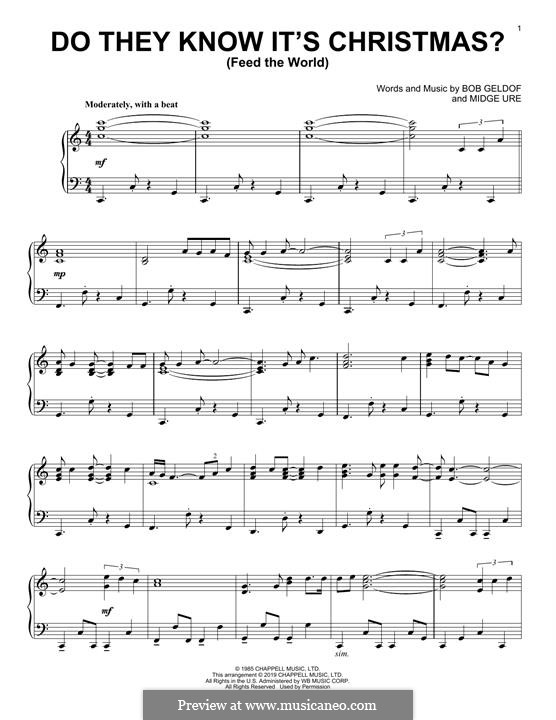 Do They Know It's Christmas? (Feed the World) by B. Geldof, M. Ure on