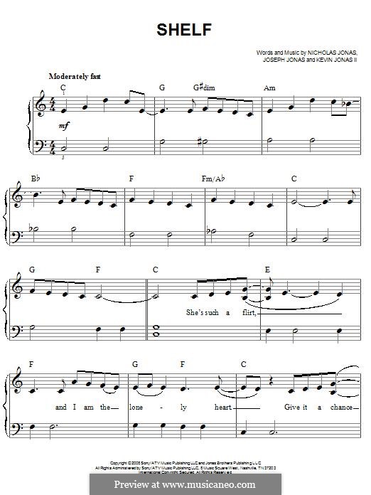 Shelf (Jonas Brothers) by J. Jonas, K. Jonas Sr., N. Jonas on MusicaNeo