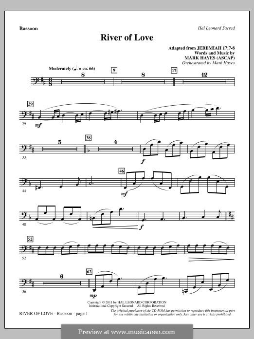 River of Love by M. Hayes sheet music on MusicaNeo
