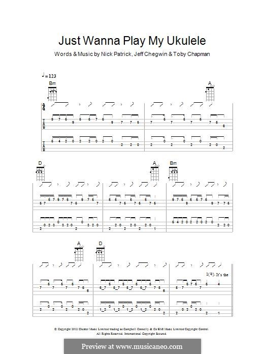 Just Wanna Play My Ukulele (The Ukuleles) by N. Patrick, J. Chegwin, T