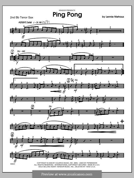 Ping Pong by L. Niehaus sheet music on MusicaNeo