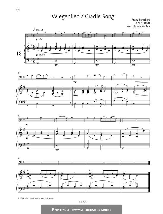 Wiegenlied (Cradle Song), D.498 Op.98 No.2 by F. Schubert on MusicaNeo