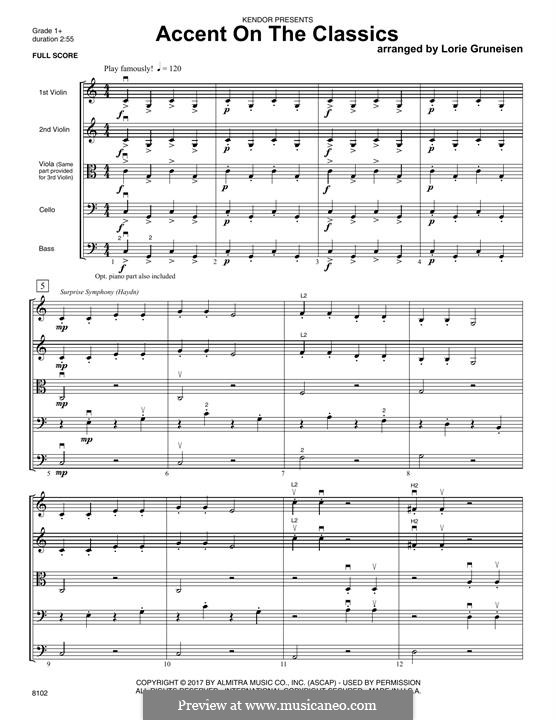 Accent on The Classics by J. Haydn sheet music on MusicaNeo