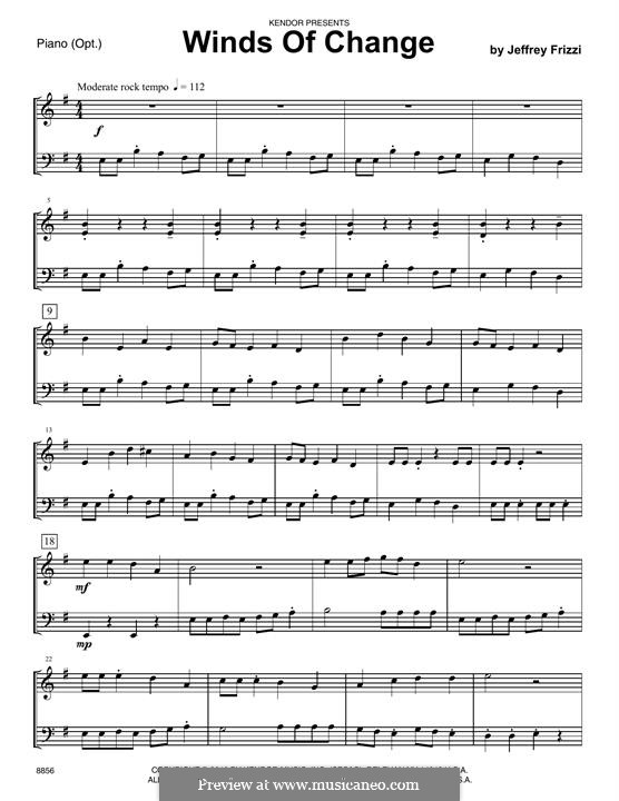 Winds of Change by J. Frizzi sheet music on MusicaNeo