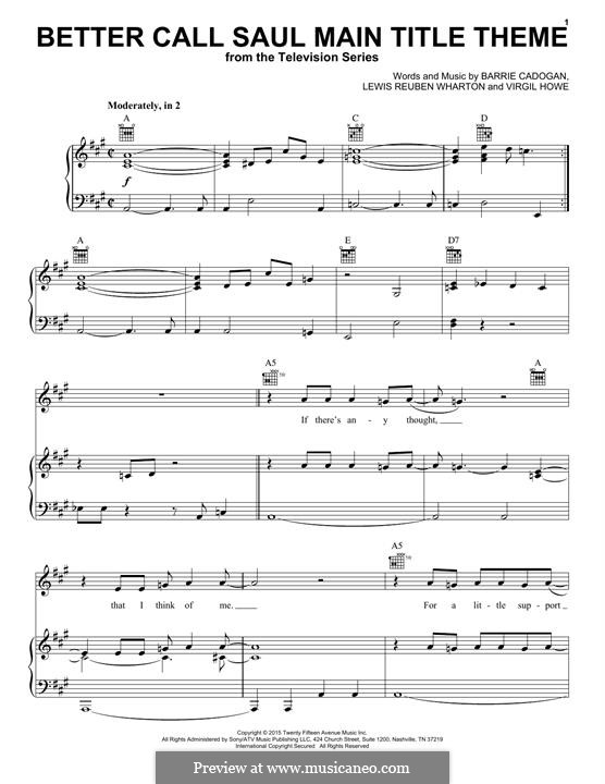 Better Call Saul Main Title Theme (Little Barrie) by B. Cadogan on