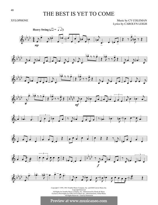 The Best is Yet to Come by C. Coleman sheet music on MusicaNeo