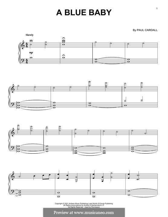 A Blue Baby by P. Cardall sheet music on MusicaNeo