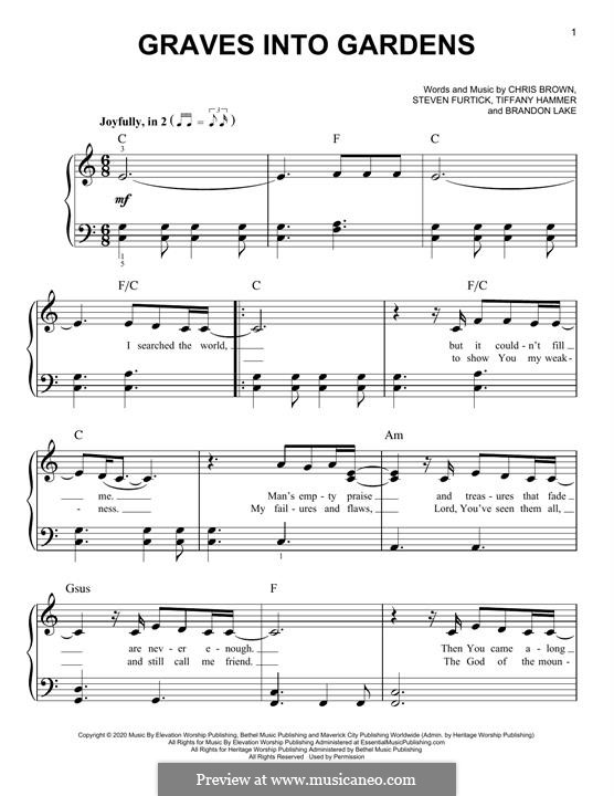 Graves Into Gardens (Elevation Worship) by C. Brown, S. Furtick, T