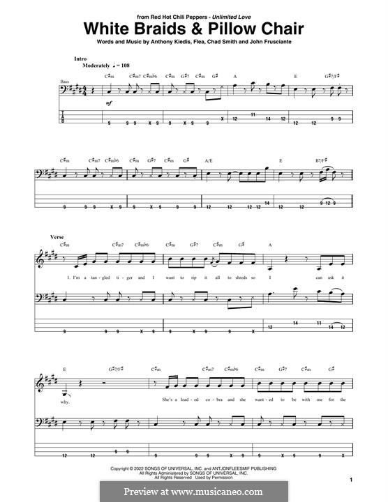White Braids & Pillow Chair (Red Hot Chili Peppers) by Flea, A. Kiedis