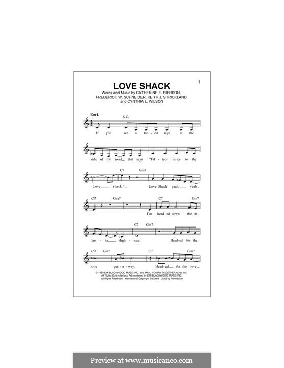 Acordes De Guitarra Love Shack
