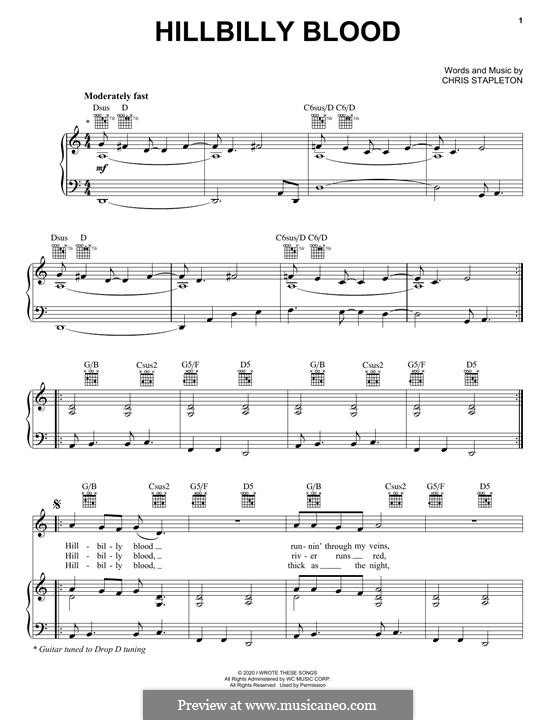 Hillbilly Blood by C. Stapleton sheet music on MusicaNeo