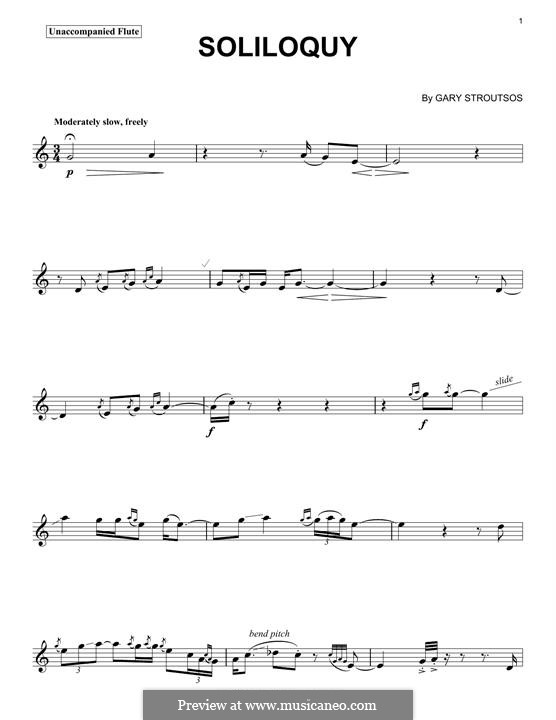 Soliloquy by D. Lanz sheet music on MusicaNeo