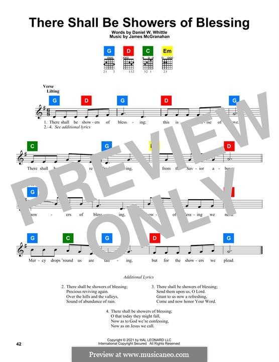 There Shall Be Showers of Blessing by J. McGranahan on MusicaNeo