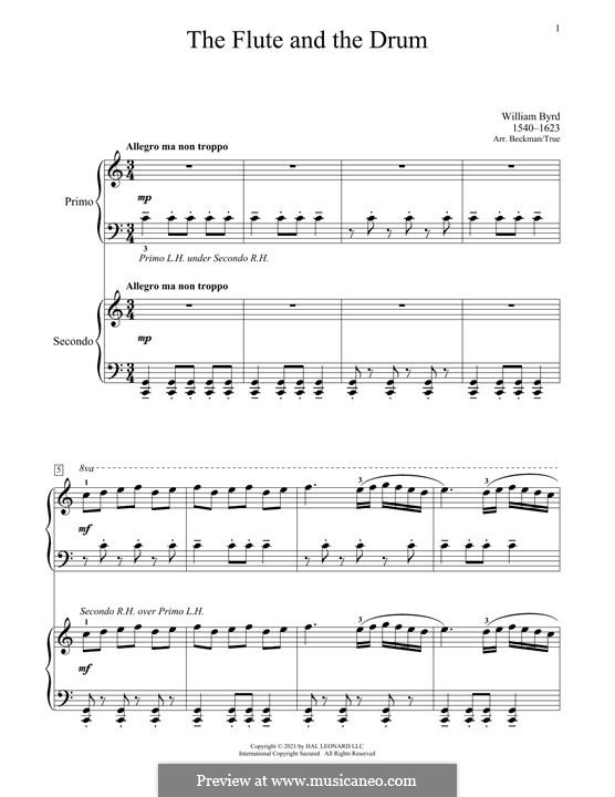 The Flute And The Drum (From The Battle) by W. Byrd on MusicaNeo