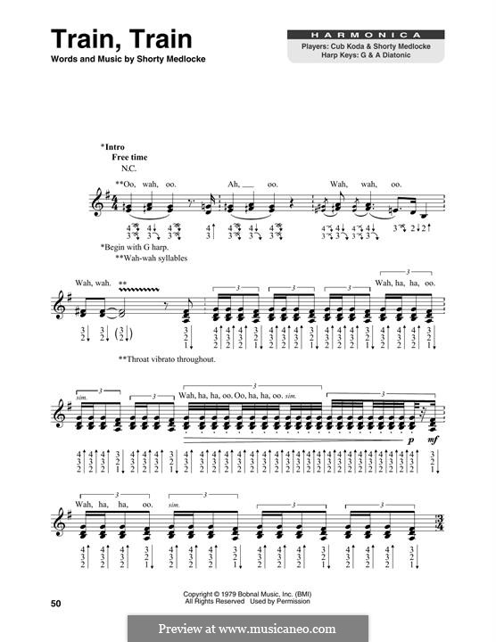 Train, Train (Blackfoot) by S. Medlocke sheet music on MusicaNeo