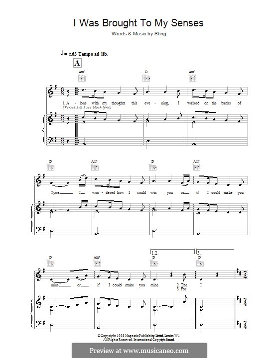 come to your senses piano sheet music Come to your senses sheet music