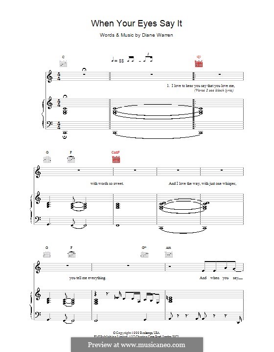 When Your Eyes Say It (Britney Spears) by D. Warren on MusicaNeo