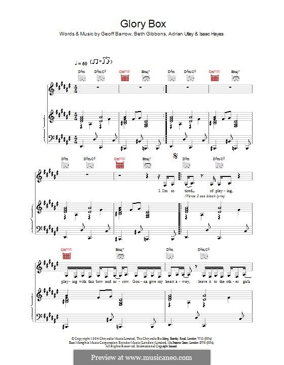Glory Box (Portishead) by A. Utley, B. Gibbons, G. Barrow, I. Hayes on