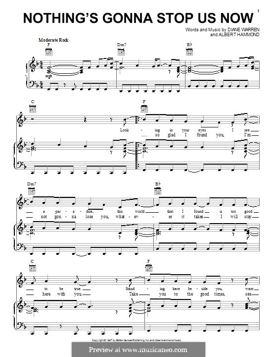 Nothing's Gonna Stop Us Now (Starship) by A. Hammond, D. Warren on