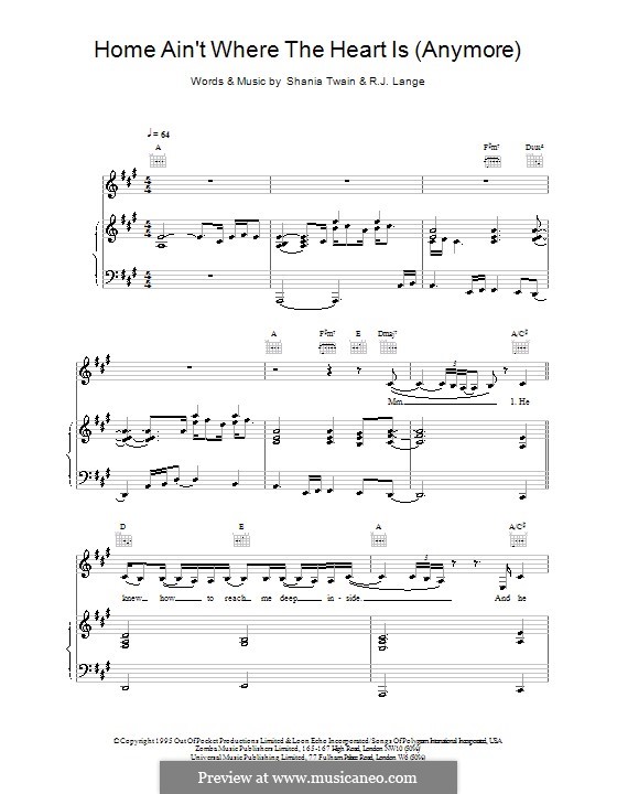 Home Ain't Where His Heart Is (Anymore) by R.J. Lange, S. Twain on