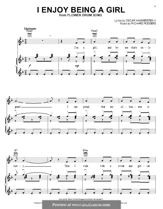 I Enjoy Being a Girl (from Flower Drum Song) by R. Rodgers on MusicaNeo