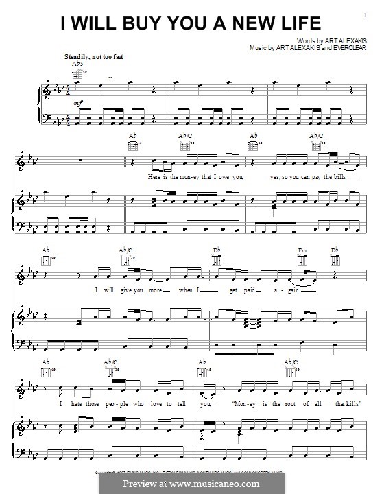 I Will Buy You a New Life (Everclear) by A. Alexakis on MusicaNeo