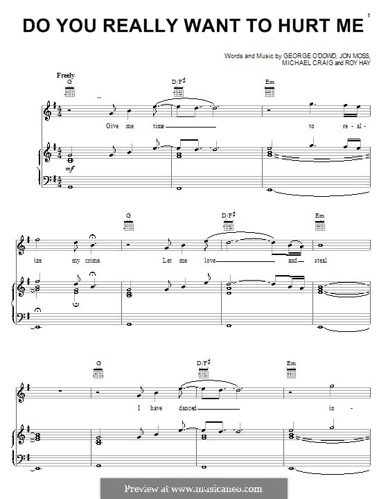 Do You Really Want to Hurt Me (Culture Club) by G. O'Dowd, J. Moss, M