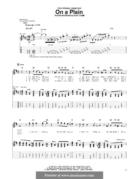 Something In The Way Nirvana Chords