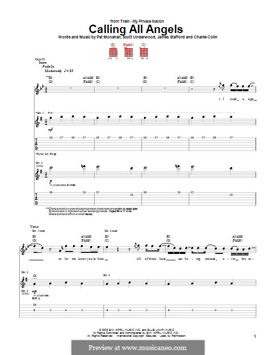 Calling All Angels (Train) by J. Stafford, J. Stafford, P. Monahan, S