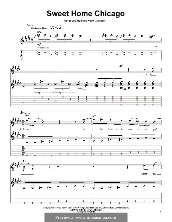 Sweet Home Chicago (Eric Clapton) by R.L. Johnson on MusicaNeo