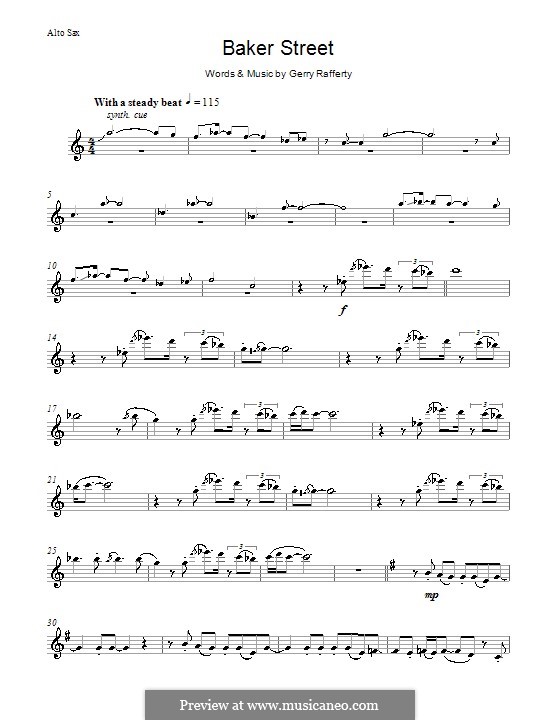 Baker Street von G. Rafferty Noten auf MusicaNeo