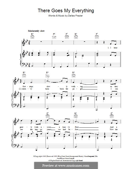 There Goes My Everything (Elvis Presley) von D. Frazier auf MusicaNeo