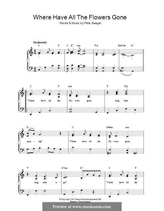 Where Have All the Flowers Gone (The Kingston Trio) von P. Seeger auf