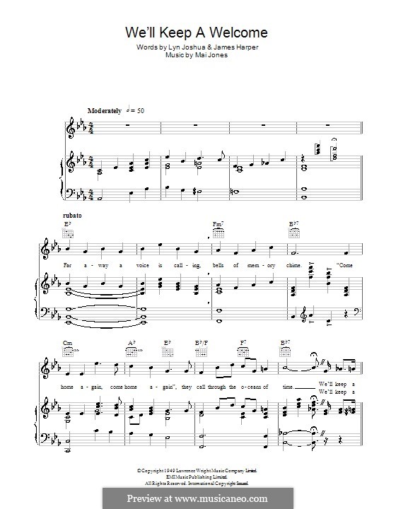 We'll Keep a (Harry von M. Jones Noten auf MusicaNeo