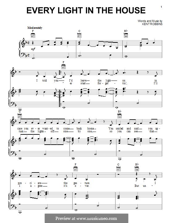 Every Light in the House (Trace Adkins) von K. Robbins auf MusicaNeo