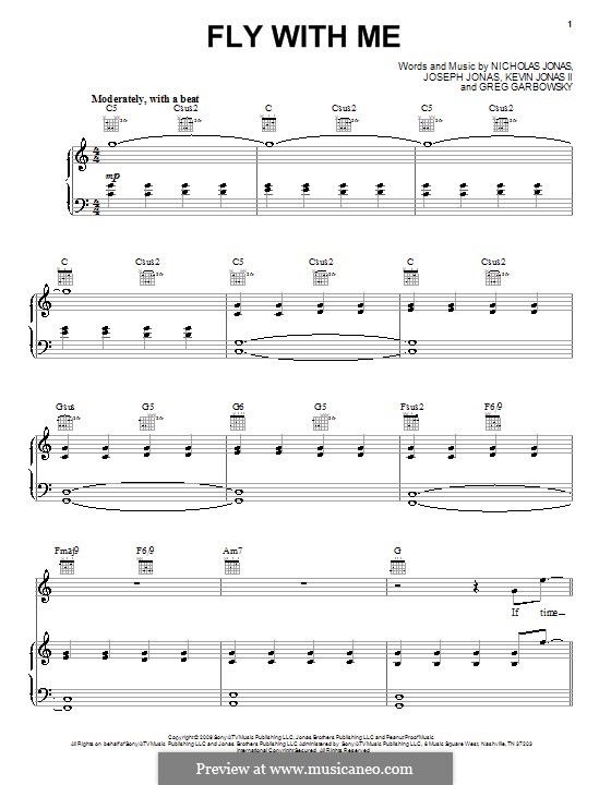 Fly with Me (Jonas Brothers) von G. Garbowsky, J. Jonas, K. Jonas Sr