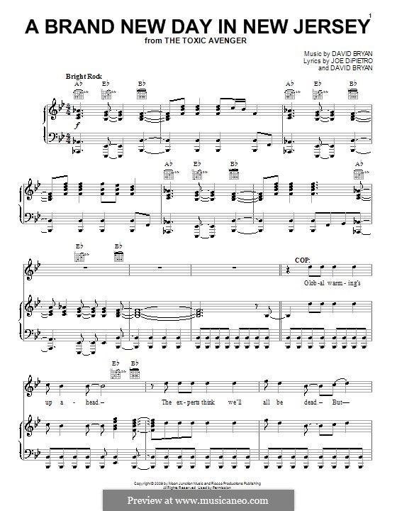 A Brand New Day in New Jersey von D. Bryan Noten auf MusicaNeo