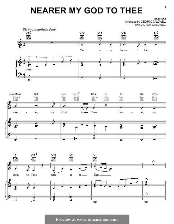 Nearer My God To Thee von folklore Noten auf MusicaNeo
