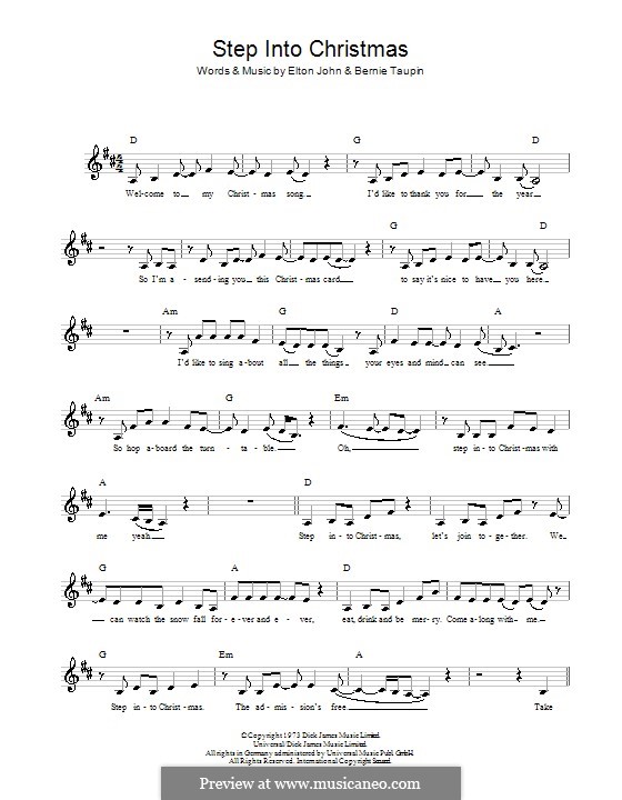Step Into Christmas von E. John Noten auf MusicaNeo